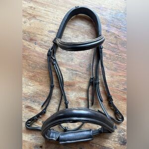 Padded black OS bridle